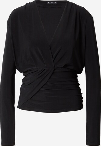 Sisley - Blusa em preto: frente