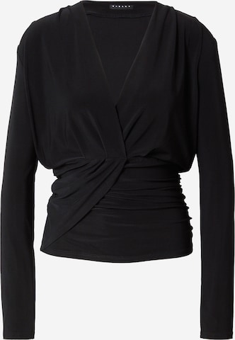 Camicia da donna di Sisley in nero: frontale