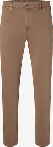 MAC Slim fit Chino Pants in Brown: front