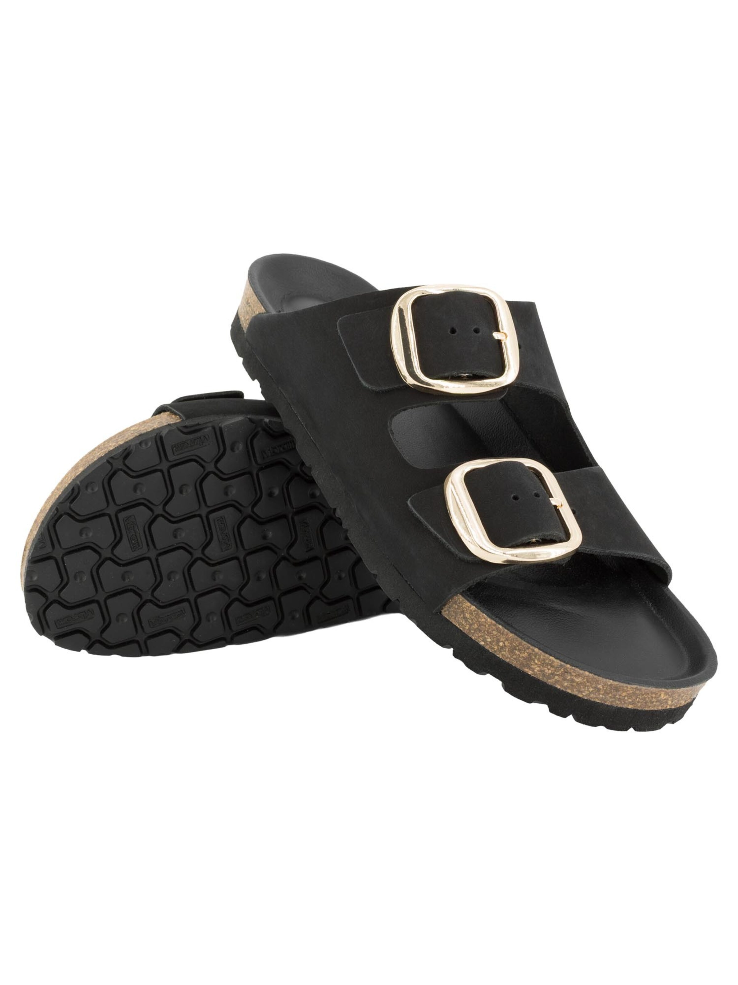 Piece Of Mind Muiltjes 'Comfort' in Zwart