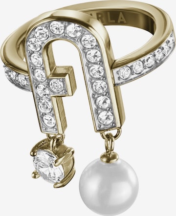 Furla Jewellery Ring 'Furla arch pearl' in Goud: voorkant