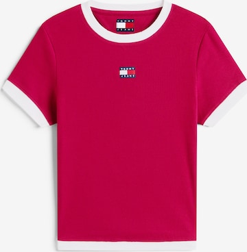 Tommy Jeans Тениска в лилав: отпред