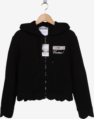 MOSCHINO Sweatshirt & Zip-Up Hoodie in XS in Black: front