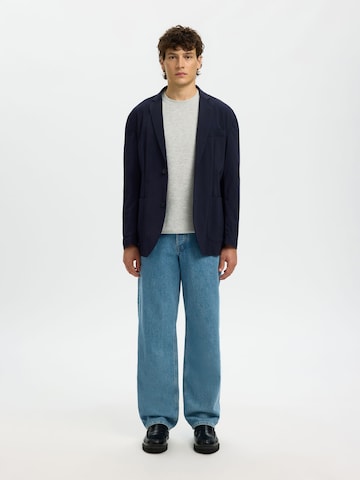 SELECTED - Ajuste regular Chaqueta saco en azul