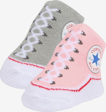 CONVERSE - Regular Meias 'Chuck Taylor' em cinzento: frente