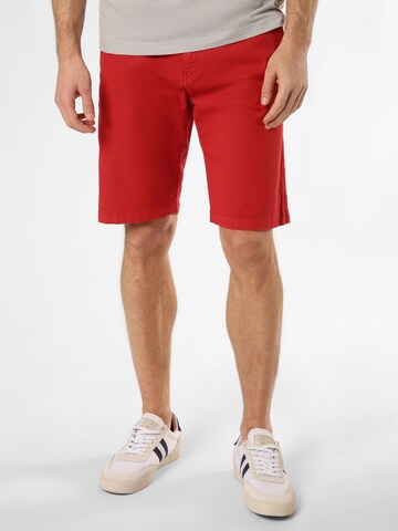 Finshley & Harding Regular Chino Pants 'Dylan' in Red: front