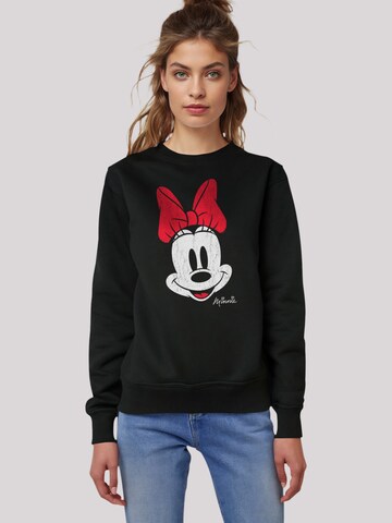 F4NT4STIC Sweatshirt 'Disney Micky Maus Minnie Gesicht' in Schwarz: Vorderseite