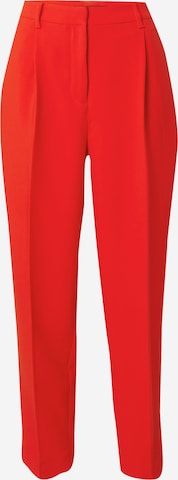 BRUUNS BAZAAR Tapered Pleat-Front Pants 'Cindy Dagny' in Red: front