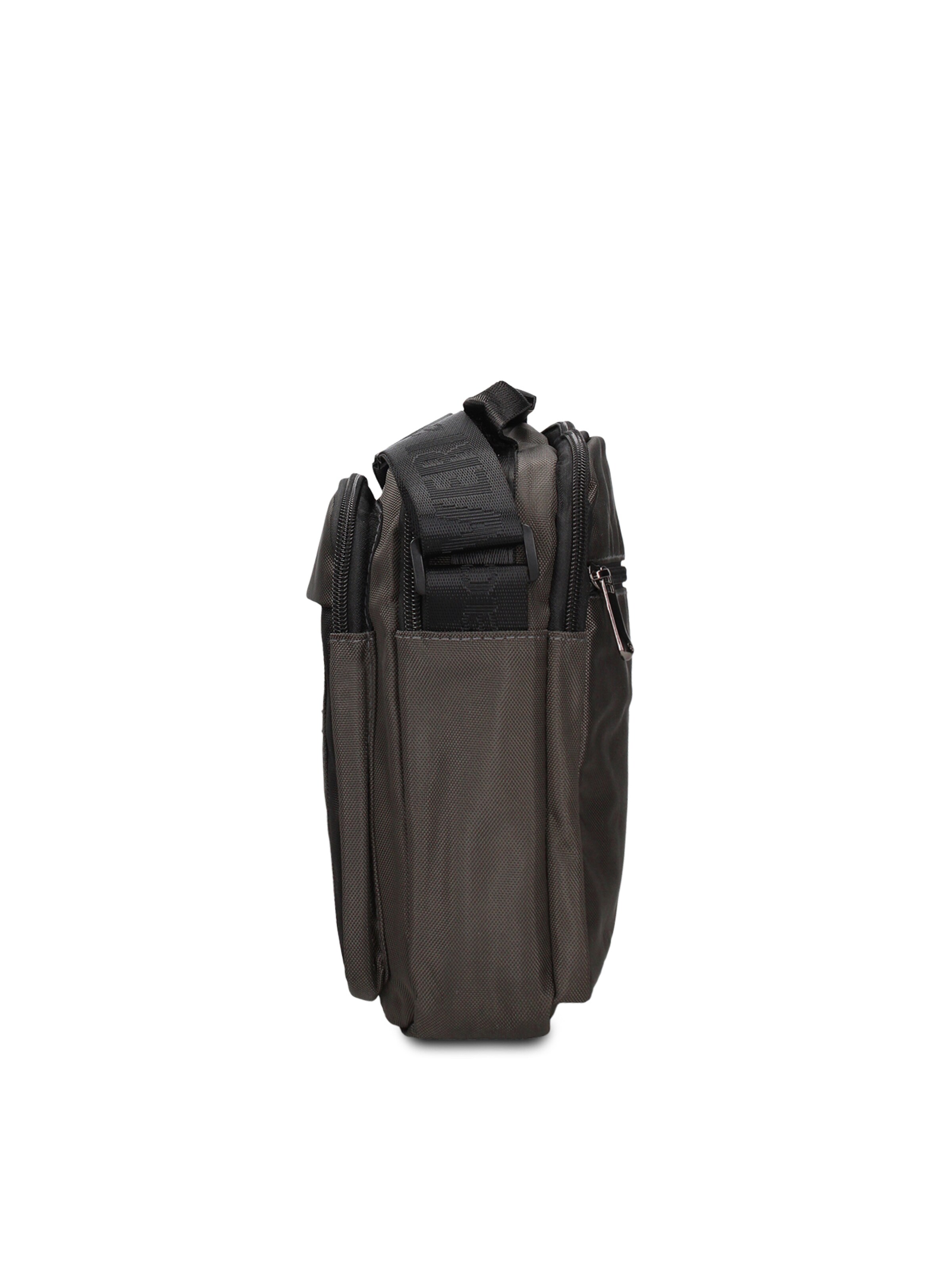 Borsa a tracolla 'Borsa a Tracolla Uomo Vegan Leather con Zip' di Coveri Collection in grigio