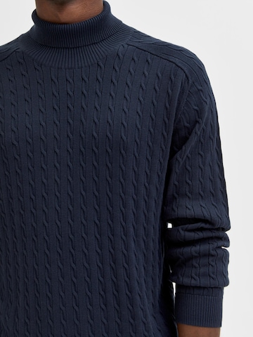 SELECTED HOMME Sweater 'Aiko' in Blue
