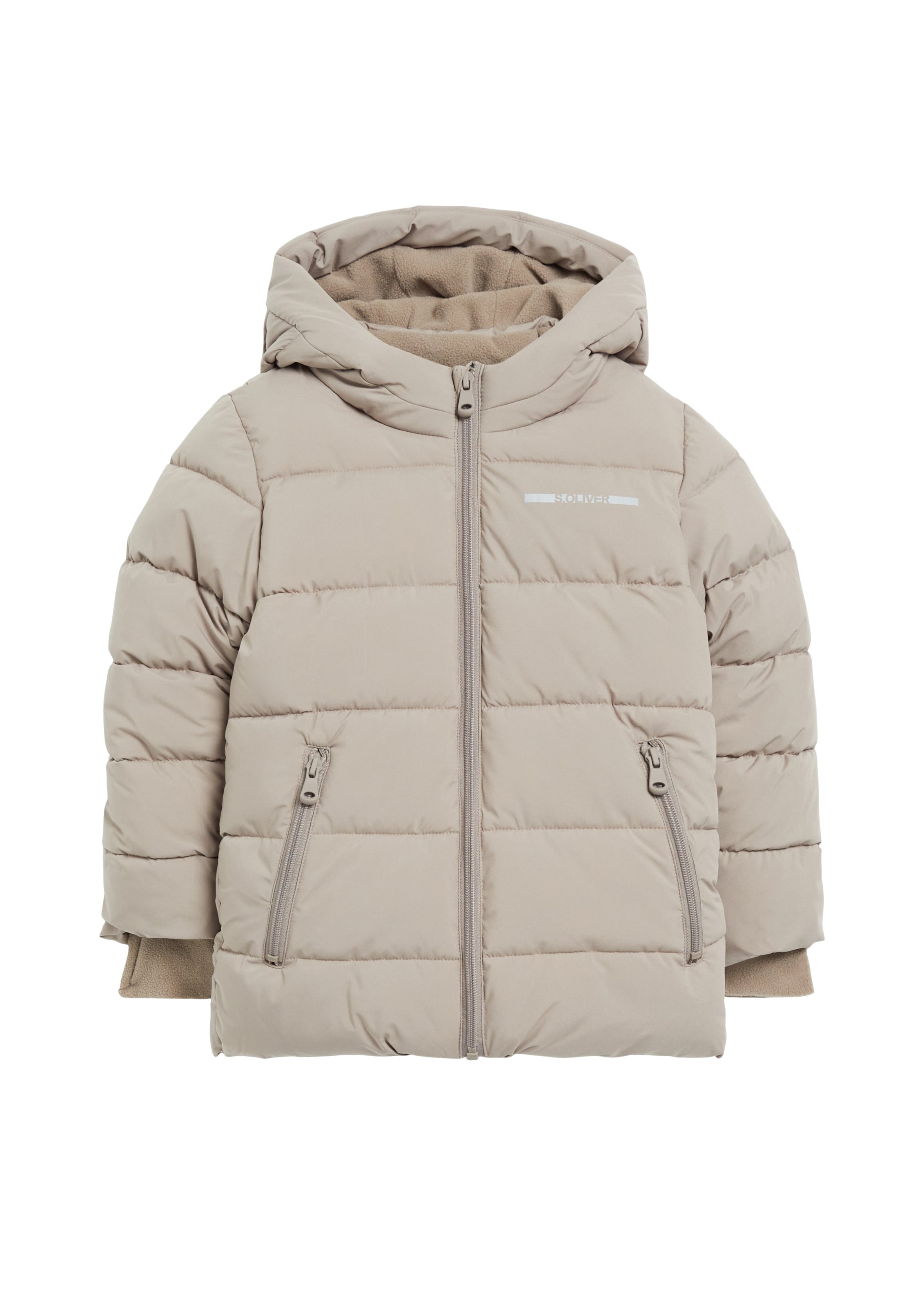 s.Oliver Winterjas in Beige: voorkant