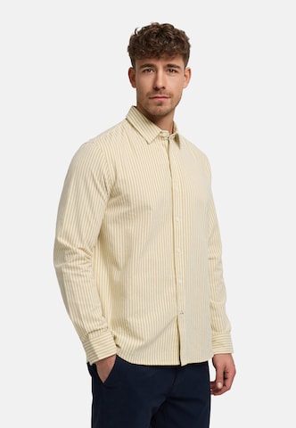 Kronstadt Regular fit Button Up Shirt 'Tanner' in Beige