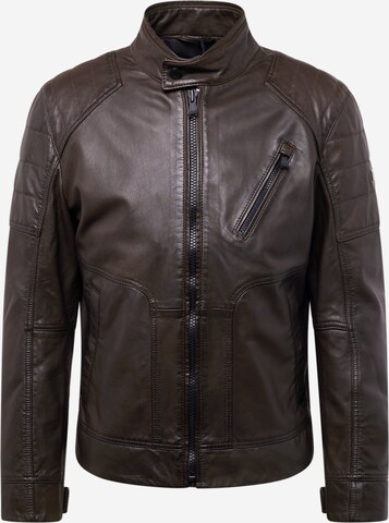 JOOP! Jeans Between-Season Jacket 'Lima' in Brown: front