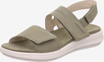 Legero Riemchensandale 'Ella' in Grün: Vorderseite