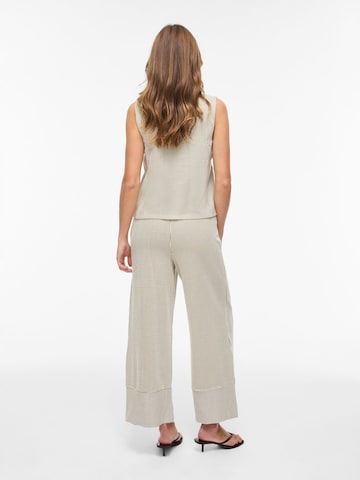 Wide Leg Pantalon 'VIStriplo' VILA en beige
