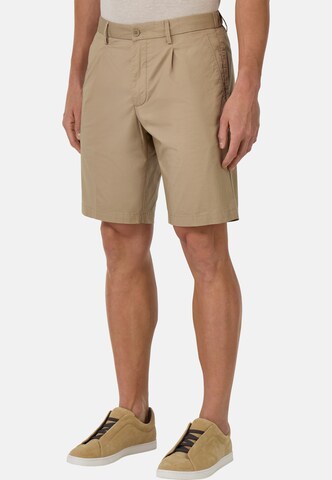 Boggi Milano Regular Trousers with creases in Grey: front