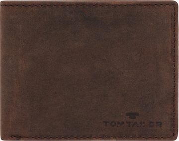 TOM TAILOR Wallet 'Ron' in Brown: front