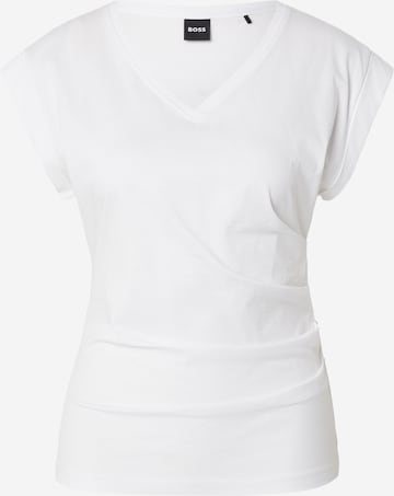 balta BOSS Marškinėliai 'Evka': priekis