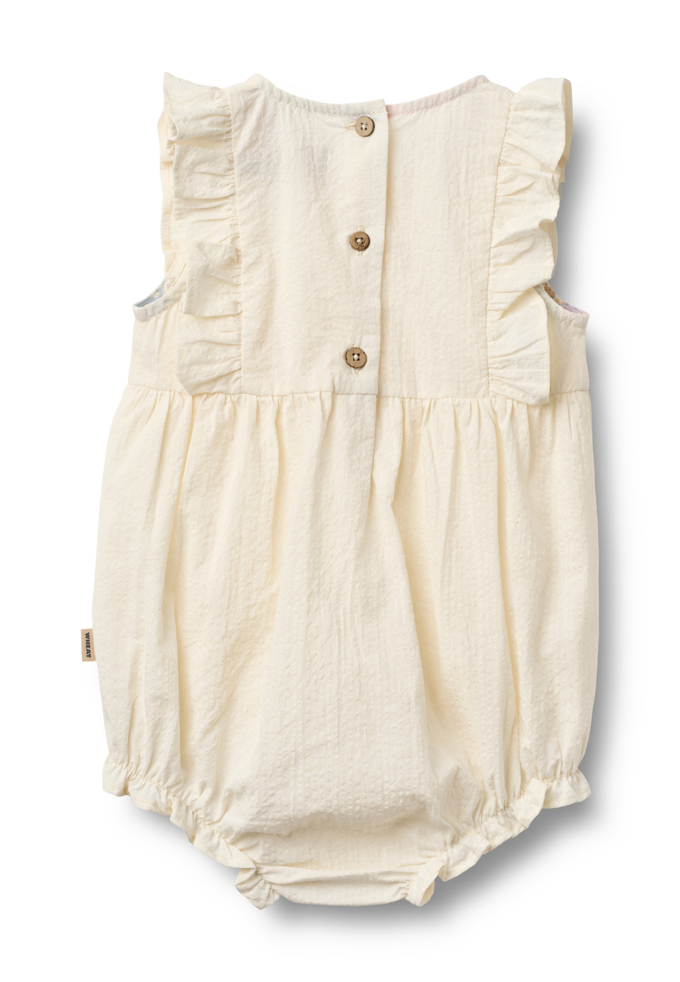 Barboteuse / body 'Emmaline' WHEAT en blanc