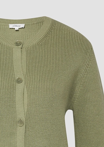 s.Oliver Red Label Plus Gebreid vest in Groen