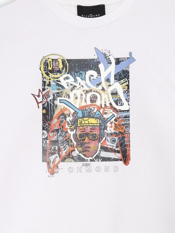 John Richmond Sweatshirt 'Graphics' in Weiß