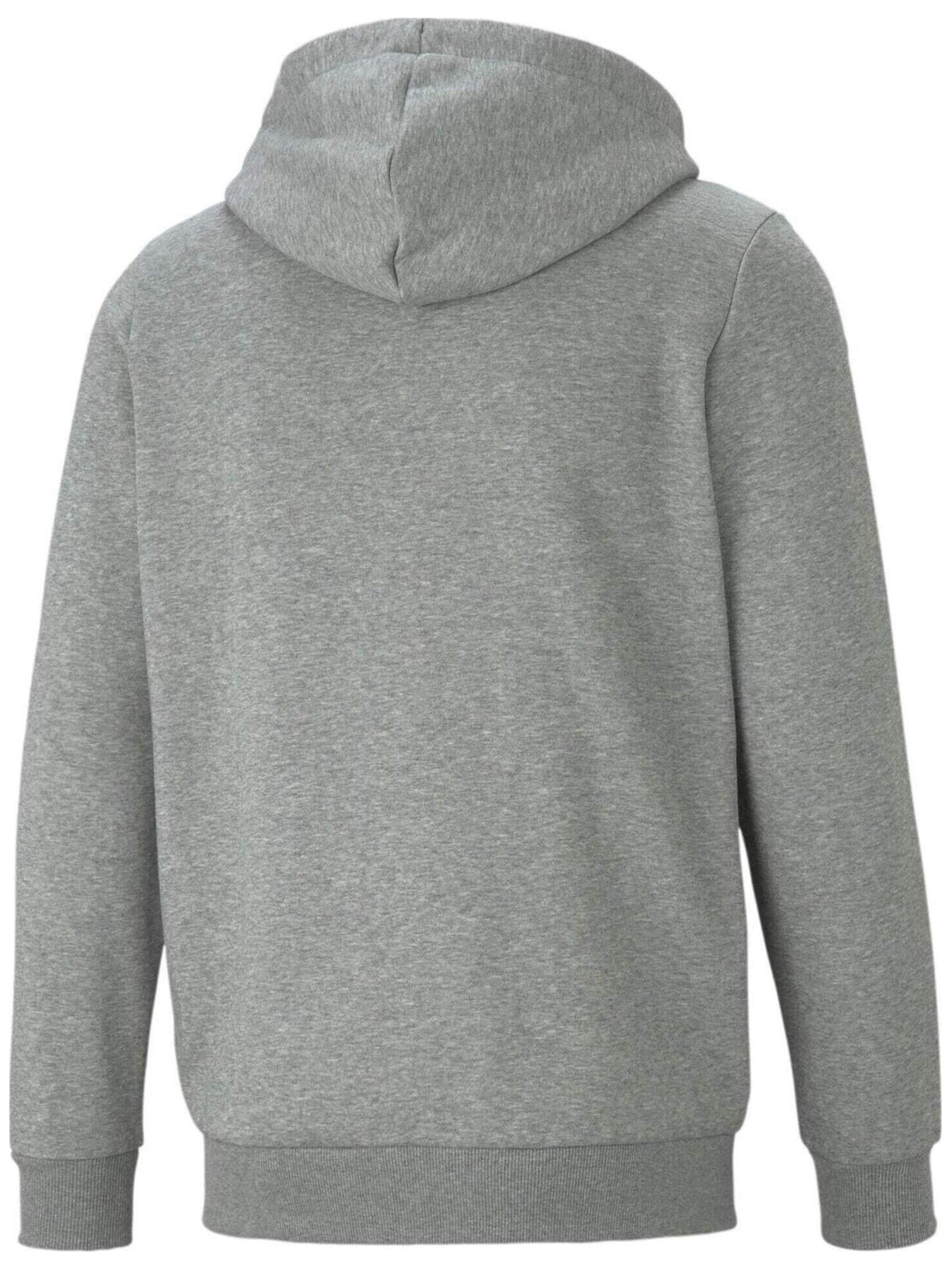Giacca di felpa 'Puma Essentials Full-Zip Logo' di PUMA in grigio