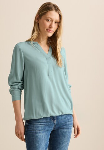 CECIL Bluse in Unifarbe in Grün: Vorderseite