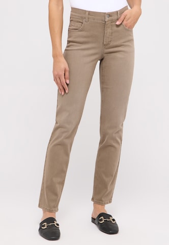 Angels Slim fit Jeans in Brown: front