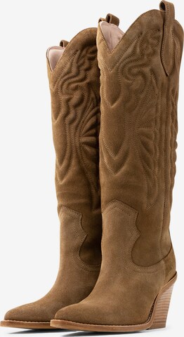 BRONX Cowboy Boots 'New Kole' in Brown