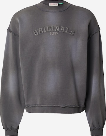 Sweat-shirt GUESS Originals en gris : devant