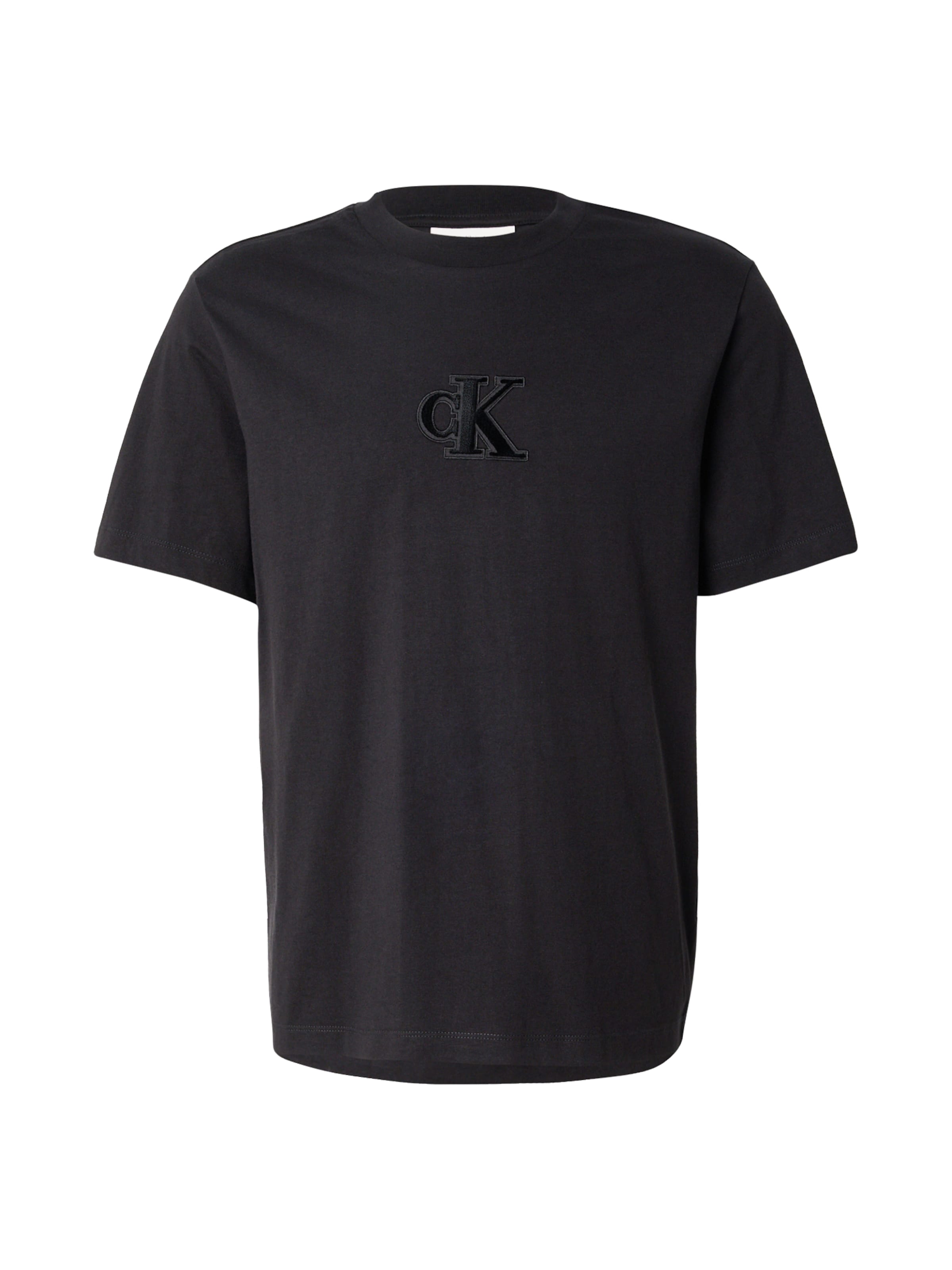 Calvin Klein Jeans Тениска в черно: отпред