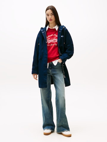 Tommy Jeans Tussenmantel 'BADGE' in Blauw: voorkant
