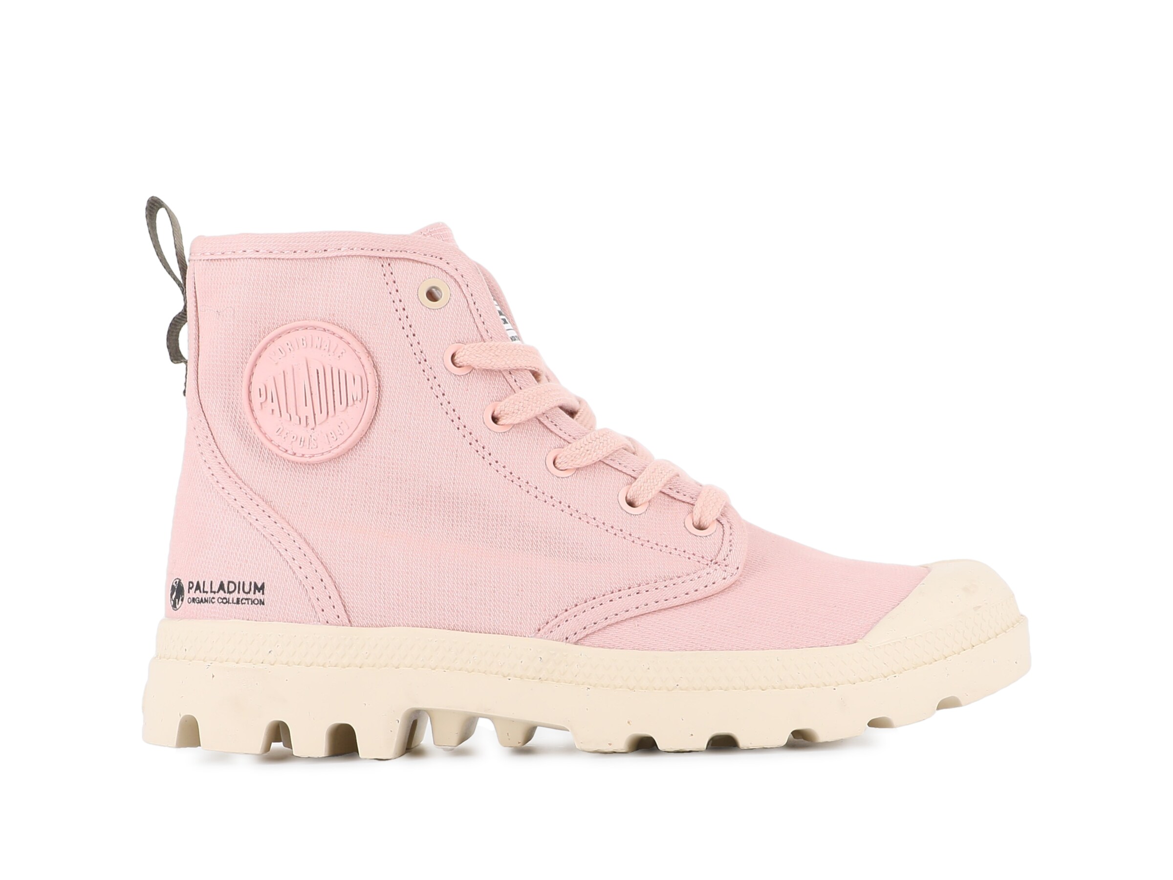 Palladium Lace-Up Ankle Boots 'Pampa' in Pink