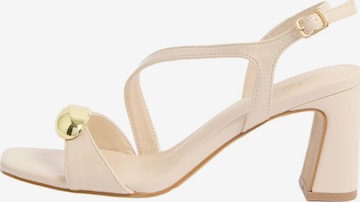 Sandales Friends Like These en blanc : devant