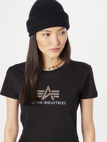 T-shirt 'CrystalT' ALPHA INDUSTRIES en noir