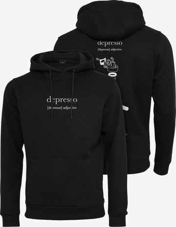 MT Men Sweatshirt 'Depresso' in Black