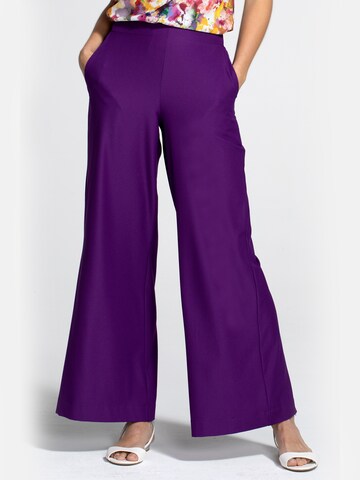 Wide Leg Pantalon HotSquash en violet : devant