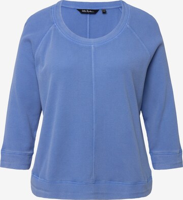 Ulla Popken Sweatshirt in Blauw: voorkant