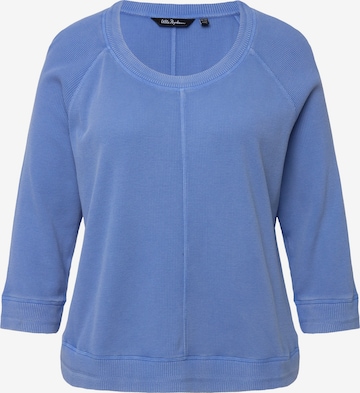 Sweat-shirt Ulla Popken en bleu : devant