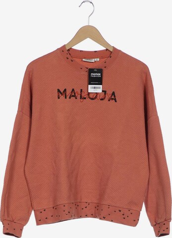 Maloja Sweatshirt & Zip-Up Hoodie in L in Orange: front