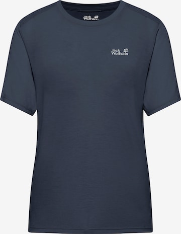 JACK WOLFSKIN Performance Shirt in Blue: front