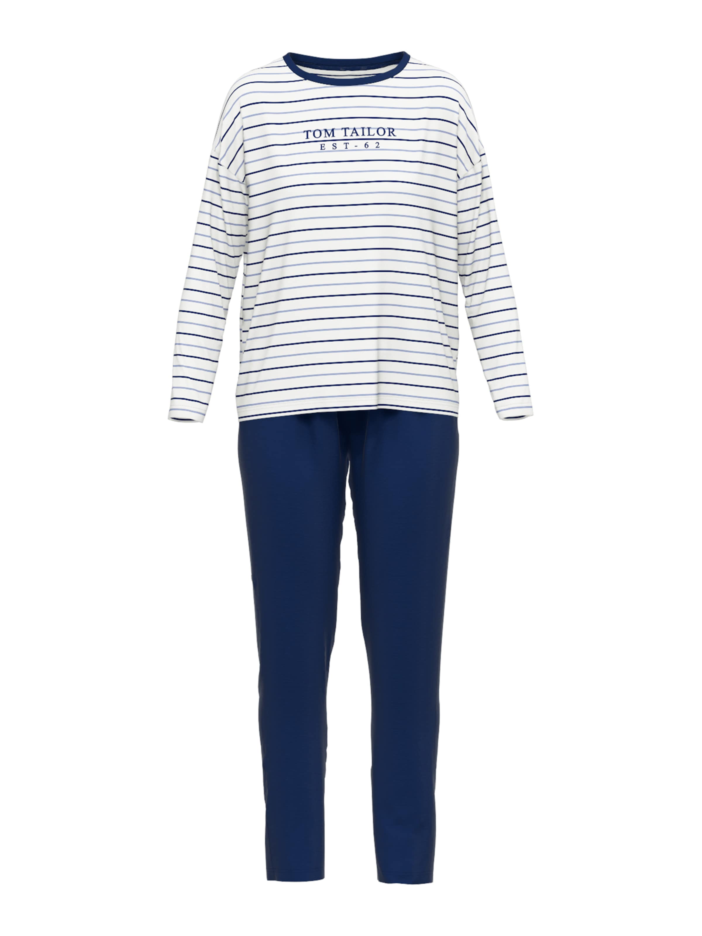 Pyjama 'Zaria' TOM TAILOR en bleu : devant