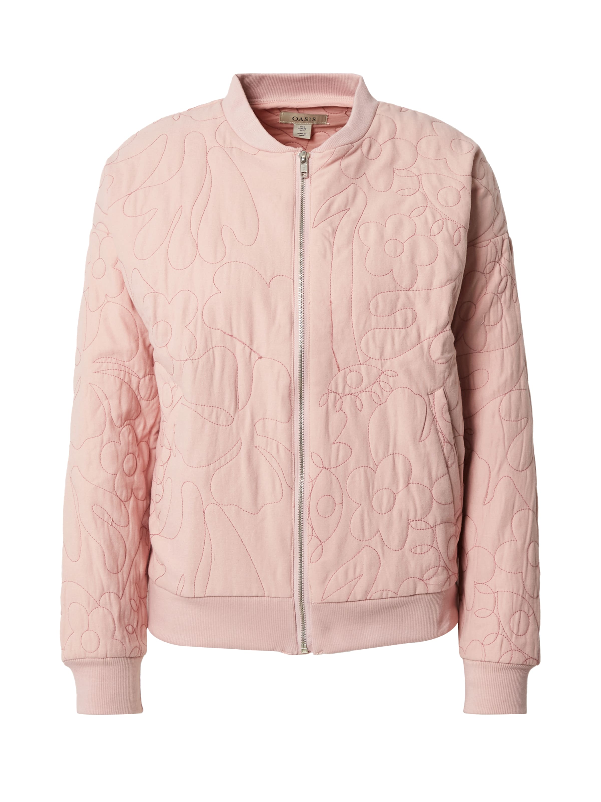 Oasis Between-season jacket in Pink: front