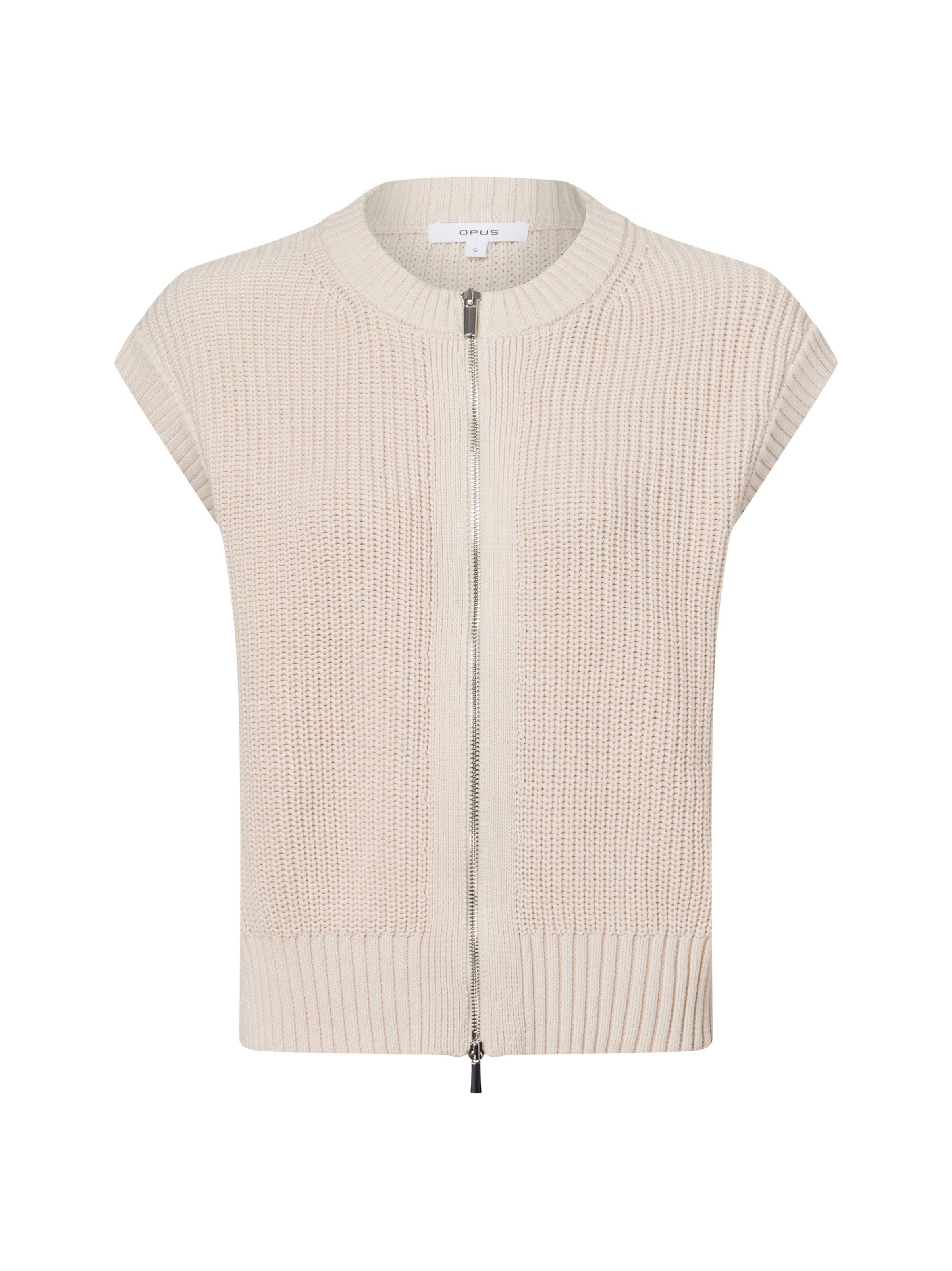 OPUS Vest ' Dufka ' in Beige: front
