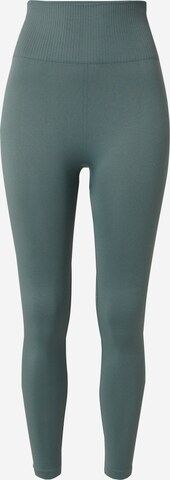 BJÖRN BORG Skinny Workout Pants 'STUDIO' in Green: front