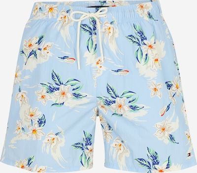 Tommy Hilfiger Underwear Uimashortsit värissä norsunluu / laivastonsininen / vaaleansininen / limetti, Tuotenäkymä