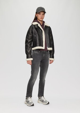 Coupe slim Jean 'Catie' QS en gris