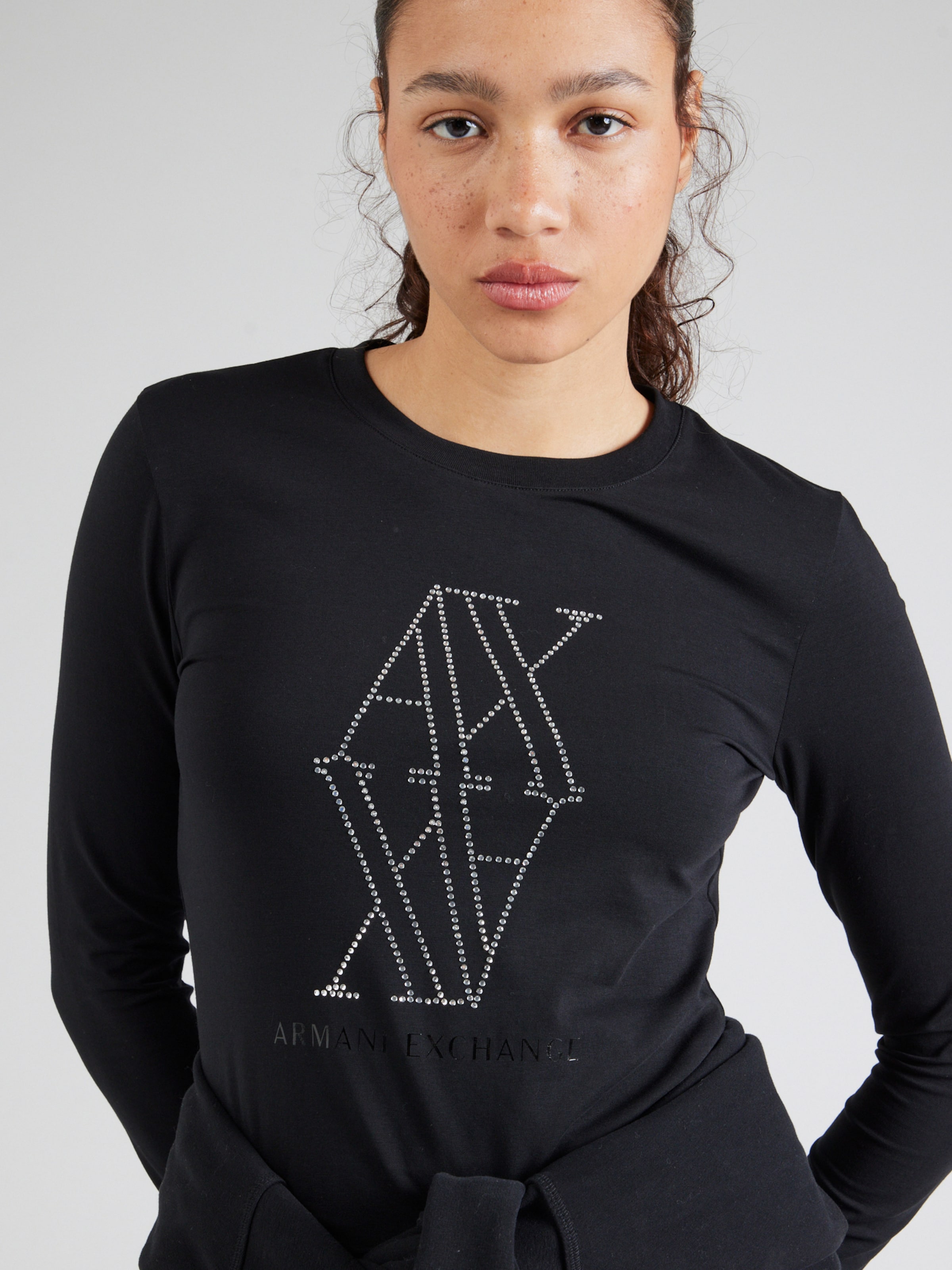 ARMANI EXCHANGE Shirt in Black ABOUT YOU
