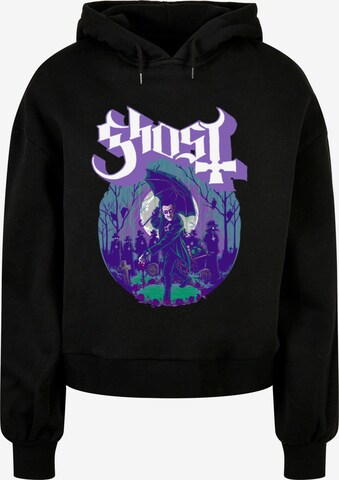 Sweat-shirt 'Ghost - Pastel' Merchcode en noir : devant