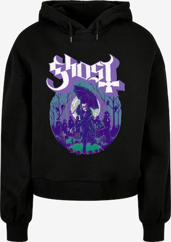 Merchcode Sweatshirt 'Ghost - Pastel' in Black: front